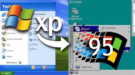 Cyfleusterau Cudd: Archwilio Dyluniadau Rhyngwyneb Defnyddiwr Gyda Windows 95 a Windows XP