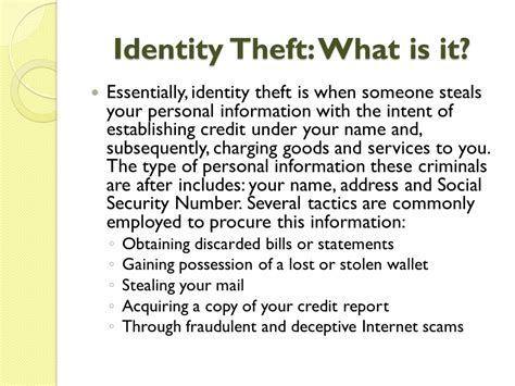 Understanding Identity Theft and the Responsiblitiy of Banks