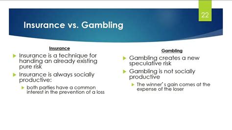 Gambling vs. Insurance: The Ethical and Practical Divide