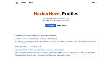 Un Nuovo Volto per Hacker News: Scopri il Progetto Markdown HN Profiles